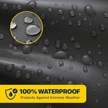 Seal Skin Covers Outdoor Kitchen Island Cover, Waterpoof Heavy Duty PVC-Coated Polyester Outdoor Protector with Drawstring, Air Vents & Handles, Black, 98''L x 42''D x 48''H