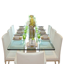 Dulles Glass 30X60 inch Rectangular Glass Table Top - Tempered - 1/4" Thick Glass Surface, Safe Beveled Edge, Radius Corners, Multipurpose for Dining, Patio, Coffee and End Table