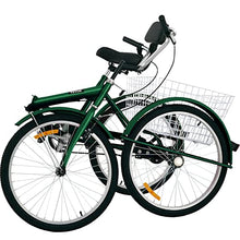 Bkisy Adult Tricycle 24'' 1-Speed Green