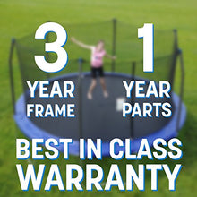 Skywalker Trampolines 14-Foot Rectangle Trampoline with Enclosure Net Green