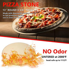 HUSHHAAMPP Pizza Stone Set 13 Pizza Stone for Grill and Oven with Foldable Metal Pizza Peel and Accessories Set