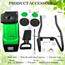 Nicvrea Electric Wood Chipper with Collecting Bag for Garden 50L Large Collector w/Wheels,Leaf Mulcher Shredder Wood Chipper and Shredder