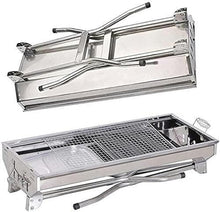 BBQ Grill Outdoor Portable BBQ Charcoal Grill, Smoker Barbecue Folded Stainless Steel Grills for Outdoor Cooking Camping Hiking Picnics