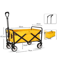 Trolley Cart Collapsible Folding Outdoor Garden Camping Wagon Sports Wagon Heavy Duty Waterproof Camping Cart Garden Wagon