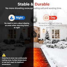 Pimluity Heated Snow Melting Mats Outdoor - 10FT x 14IN Anti-Slip Graphene Mats for Decks, Walkways & Backyards | 4 in/h Melting Speed, Prevents Roof & Valley Ice Dams (2PCS)