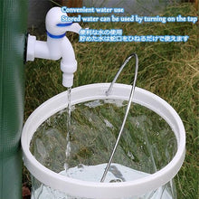 Rainwater barrels, Collapsible Large Water Storage Capacity(Black,1000L)