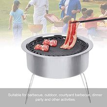 CGTENBS Round Grill Wok, Accessory Barbecue Tools for Cooking Vegetables, Shrimp, Meat, Outdoor Camping Cookware