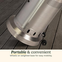 Cuisinart COH-300 Propane Push Start Ignition, 47,000 BTU Burner, Heats up to 200 sq. ft, 32" (L) x 85" (H), Stainless Steel Outdoor Patio Heater