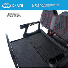 Kandi America Electric Cruiser for Adults 4 Passenger - 5,000-Watt Motor - Electric Cart - Heavy Duty Golf Cart - Matte Black
