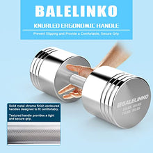 Balelinko Adjustable Chrome Dumbbell 55-85 lbs, Single