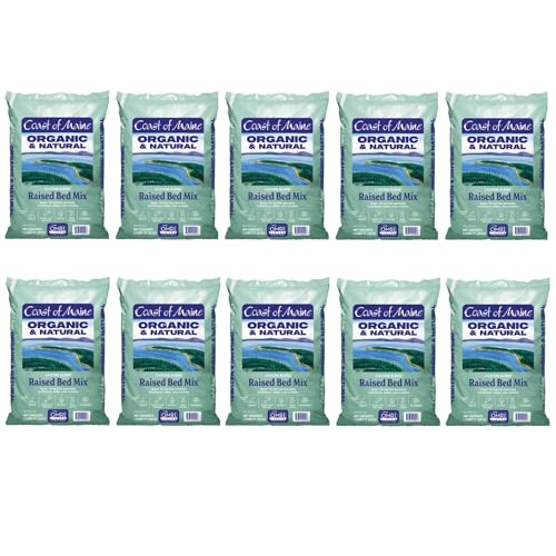 Coast of Maine Castine Blend Organic and Natural Raised Bed Mix, 1 cu ft (Pack of 10), RTU for Growing Vegetables, Herbs and Flowers