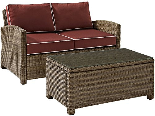 Crosley Furniture Bradenton 2-Piece Loveseat Set