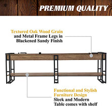 Barrington Billiards 9' Lexington Shuffleboard Table Scratch-Resistant Wood Grain/Black