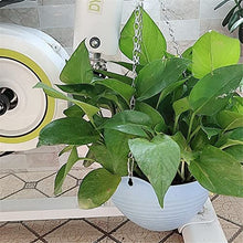 BBYYDS 4PCS Hanging Planters White Indoor Outdoor Planting or Storage Garden for Plants, Flower Pot Container