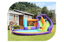 CocoNut Castles Double Slide Water Park with Water Cannon Multi
