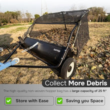 Dapper Supply 42" Tow Behind Lawn Sweeper 25 cu. ft. Bag