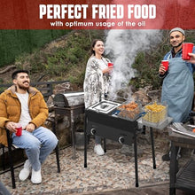 Prime Range Dual Tank Propane Fryer - Commercial Grade, High-Capacity, with Safety Features - Ideal for Outdoor Catering and Events