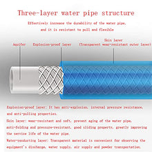 C/H PVC Garden Fiber Braided Water Hose Pipe 30M Blue