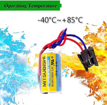 SJEFDVDFFGS [100-Pack] ER17330V/3.6V Lithium Battery,A6BAT Battery MR-BAT ER17330V/3.6V for PLC Machine