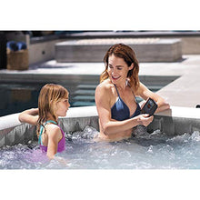 Intex PureSpa Plus Greywood Deluxe 6 Person Inflatable Hot Tub Gray with Seat Inserts
