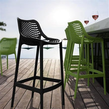 Compamia Air Patio Bar Stool in Black (Set of 2)