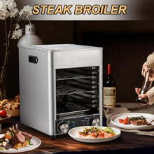 XYWGBMS Stainless Steel Steak Oven, Portable BBQ Steak Broiler,800 Degree Tabletop Steak Cooker Machine,220V,110V