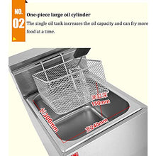 SHENGSHIYU 6l/12l Commercial Restaurant Professional Gas Fryer, Stainless Steel Table Top Single/Double Cylinder Lpg Fryer, Outdoor Stovetop with Fryer, Fried Chicken and Fish,Singletankfryer