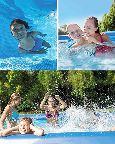 FFCJJDS Outdoor Frame Swimming Pool with Rainproof Dust Covers
