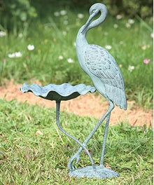 SPI Home 33086 Crane Birdbath