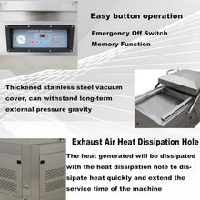 Banfluxion 110V DZ500 Two Chamber Vacuum Packaging Machine 1500W for Meat, Vegetables, Fruits