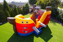 JumpOrange 15' Pirate Ship Bounce House Water Slide Combo Red