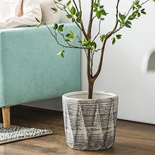 Flower pots Ceramic Plant Pot Extra Large with Tray Flower Pot Planter Creative Multilateral Matte Surface Round Garden Plant Pot Indoor Outdoor Plant Container Floor-to-ceiling Household Flowe (One