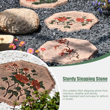 Outdoor Stepping Stones,1Pcs Stepping Stones for Garden,Paver Stones,Garden Stepping Stones Outdoor,Round Stepping Stones Decorative Garden Stones，Oriental Style Stepping Stone for Decor(1 PACK)