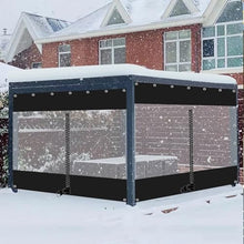 IBOWZ Clear Duty Gazebo Tarpaulin Garden Rainproof Clear Tarpaulin Pergola Curtains Waterproof Vinyl PVC Tarp 100% Waterproof Outdoor Courtyard Plant Cover