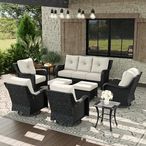 Aeeiua 9 Piece Outdoor Patio Furniture Set