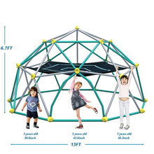 CUAUC 13ft Geometric Dome Climber Play Center Green