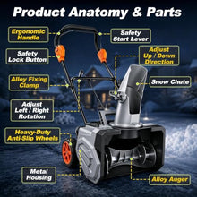 40V Battery Powered Snow Thrower Kit with Dual Batteries