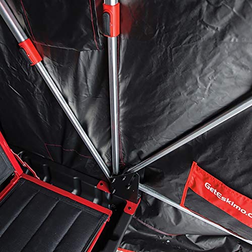 Eskimo Sierra Series Portable Ice Fishing Flip Style Shelter Red