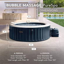 INTEX PureSpa 6 Person Inflatable Hot Tub with Energy-Efficient Spa Cover