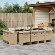 AMBERARD Patio Dining Set Set of 12 Beige Furniture Set