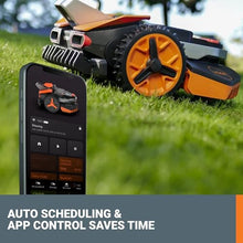 WORX Landroid Vision Robotic Lawn Mower, Wire Free Robot Mower with Active Obstacle Avoidance, WiFi & Bluetooth Connection, APP Control, 1/2 Acre, WR220