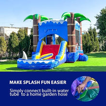 HERO KIDDO Ocean Shark Bounce House Water Slide Combo