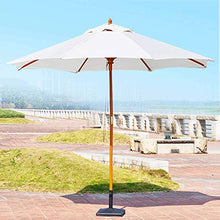 3WWWQMAA8 2.7m/9ft Patio Umbrella, Outdoor Market Table Umbrella & Shade Garden Parasol Umbrella with Wooden Pole, for Deck, Backyard, Pool, Beach (Color : Green) (Red) (White)