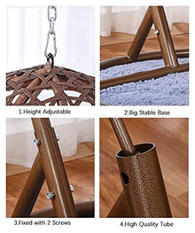 Hanging Cage Hanging Stool Hanging Basket Swing Bird's Nest Stool Round Floor Thousand Bird's Nest Hanging Chair Nordic Indoor Hanging Basket Wicker Chair