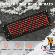 iumLeap Electric Snow Melting Mats,Outdoor Heated Snow Melting Mats,Non Slip PVC Snow and Ice Melting Mat,Electric Ice Melting Mats,Driveway Heating Mat,for Winter Snow Removal, 5pcs-10 * 48in
