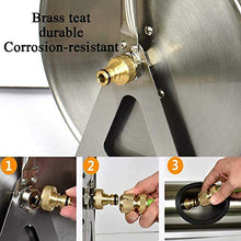 FKTHYO Metal Hose Reel,Stainless Steel Garden Hose Reel,Wall Mounted Retractable Garden Hose Storage Holder,Water Pipe Watering Reel,for Watering Plants,Clean The Floor,Car Wash (6 Points 20m)