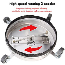 Flat Surface Cleaner,Pressure Washer Surface Cleaner,with Quick Connector, Casters, and Nozzles,for Patio,Concrete, Sidewalk