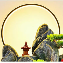 GLigeT Outdoor Water Fountain Large Rockery Water Fountain Decoration, Living Room Fish Tank Circulating Water Wheel Landscaping, Office Water Feature Decoration Outdoor Fountain (Size : M), Medium