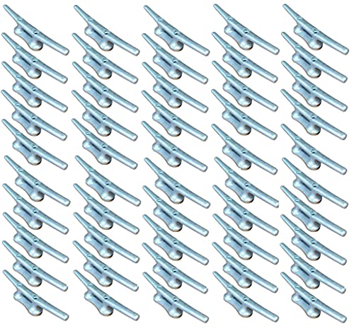 Smart Marine Hot Dipped Galvanized Iron Dock Cleat 14" 50-Pack