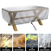 DHXIAMZ Heavy Duty Clear Plastic Outdoor Furniture Set Cover for Sofa Chair and Table Customizable Transparent and Weatherproof 137.8x102.4x35.4in Clear Color Protect Your Patio Furniture from the E